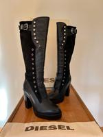Lederstiefel mit Nieten von Diesel, schwarz, Gr. 41 Nordrhein-Westfalen - Bad Laasphe Vorschau