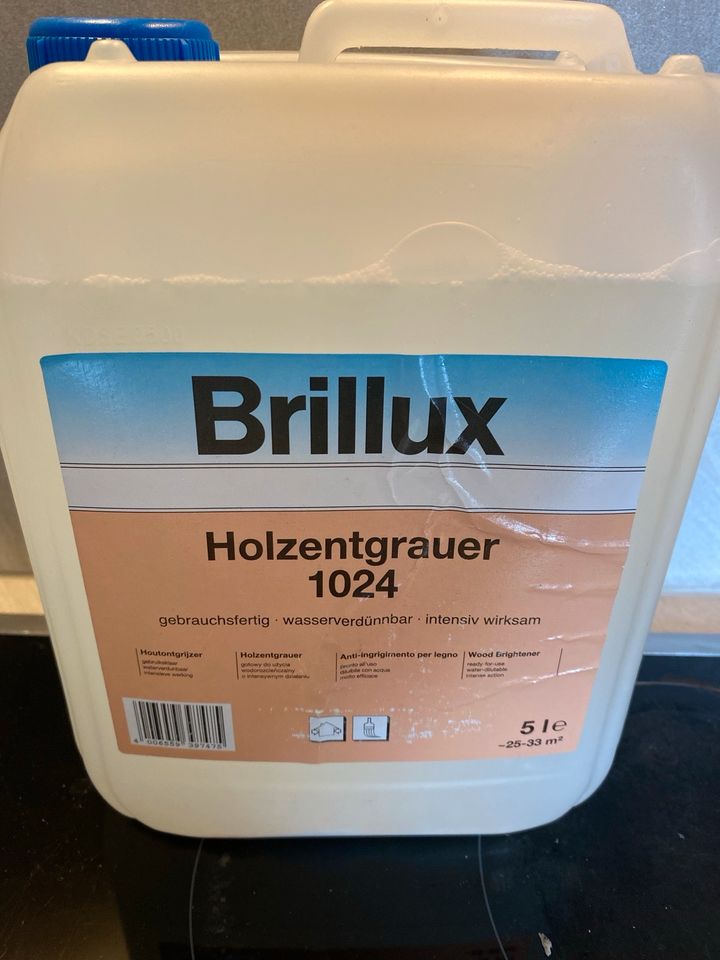 Brillux Holzentgrauer 1024 5 Liter neu in Elmstein