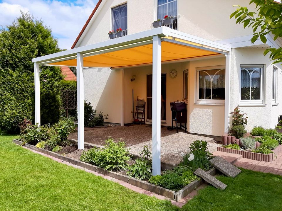 ALU TERRASSENÜBERDACHUNG  VORDACHER  MARKISEN  SOMMERGARTEN  CARPORT  SICHTSCHUTZ  ZÄUNEN  GLASSCHIEBEWAND  GLASSCHIEBETÜRE inkl Montage JETZT -25% in Emeringen