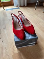 SALAMANDER Slingpumps rot Gr. 40, Wildleder wie neu Nordrhein-Westfalen - Raesfeld Vorschau