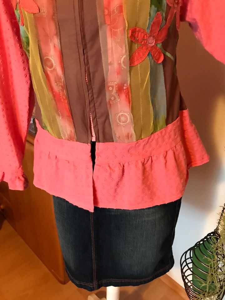 Einzelstück Handmade Blusenjacke Romantik Blumen Dawanda ❤️ in Illerkirchberg