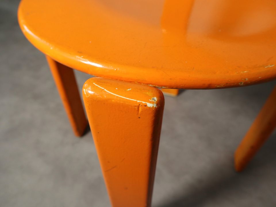 1/27 Bruno Rey Kusch Co Vintage Chair Designerstuhl Orange Stuhl in Wuppertal