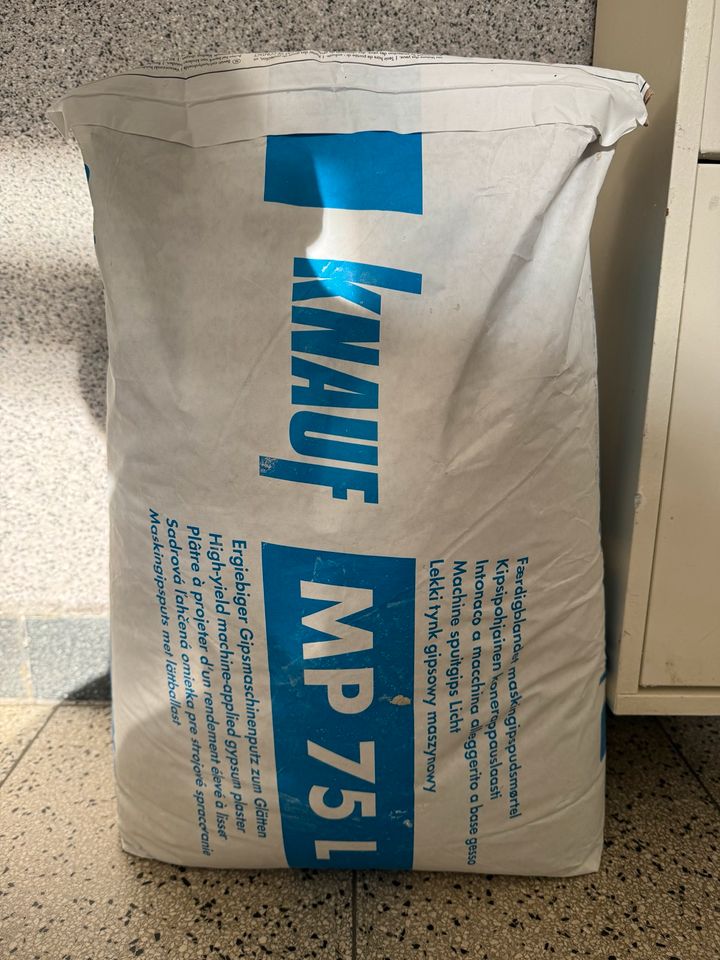 Knauf MP 75 L, 30 kg, Putz zum Glätten / Maschinenputz / Gipsputz in Essen