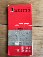 Deutsche Straßenkarte von 1963 Baden-Württemberg - Rottweil Vorschau