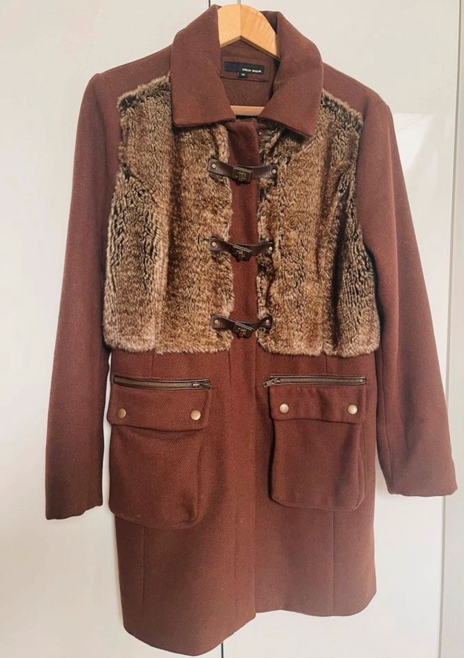 Damen Winterjacke Mantel mit Webpelz+Woll-Anteil-Gr.40. in Oberhausen