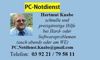 Hilfe bei Computerproblemen! PC-Notdienst! Sachsen-Anhalt - Möckern Vorschau