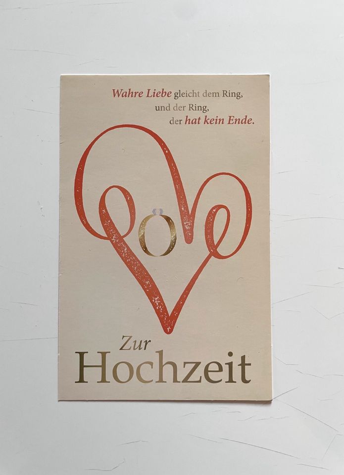 Hochzeitskarten Glückwunschkarten Trauung Ehepaar in Lorsch