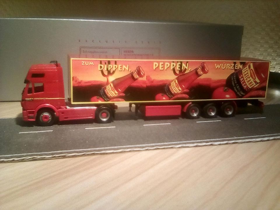 Herpa Lkw MB SK 2044 Szg Maggi Texicana Horstmann in Leverkusen