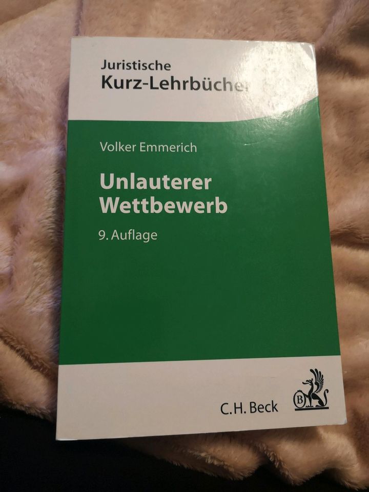 Volker Emmerich Unlauterer Wettbewerb in Hamburg