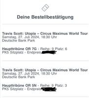 2x Travis Scott Konzert Frankfurt Utopia Circus Maximus Hessen - Weiterstadt Vorschau