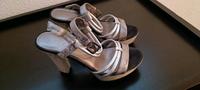 Ausgefallene High Heels / Plateau silber schwarz Nordrhein-Westfalen - Kamen Vorschau