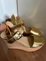 Wunderschöne Michael Kors Sandalen Wedges Gr.41 Gold- neuwertig❤️ Bayern - Würzburg Vorschau