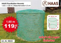 HAAS Rundballen-Heunetz - 1,6 x 1,6 m / Maschenweite 4,5 cm Nordrhein-Westfalen - Nümbrecht Vorschau