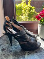 Pumps High Heels Buffalo 37 Schlagenoptik schwarz Nordrhein-Westfalen - Troisdorf Vorschau
