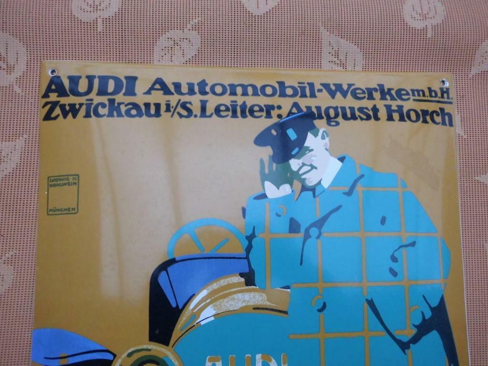 AUDI - Werk Zwickau - Emailschild in Vohburg an der Donau