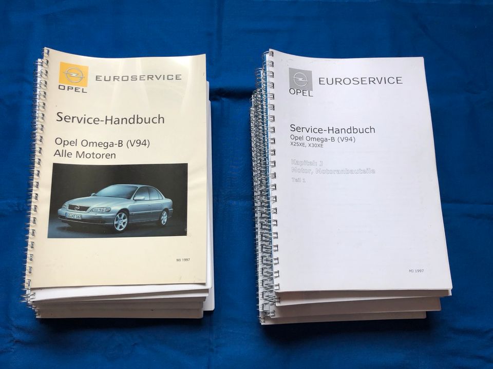 Original Opel Service (Werkstatt) Handbuch Omega B - V94  - 1997 in Leverkusen
