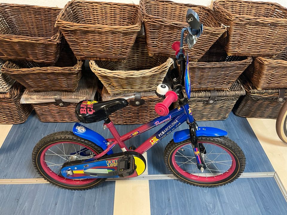 Kinderfahrrad Jungen Fahrrad FC Barcelona 16 Zoll in Mönchengladbach