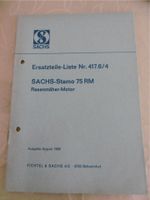 Sachs Stamo 75 RM Ersatzteileliste Nr. 417.6/4 Rasenmäher- Motor Nordrhein-Westfalen - Marsberg Vorschau