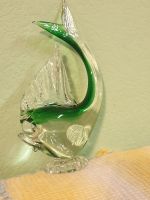 Murano Venezia Glasskulptur Glas Fisch 24 cm, grün ,Klar Rheinland-Pfalz - Kaiserslautern Vorschau