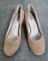 Velourleder Pumps • beige • Gr. 38,5 Nordrhein-Westfalen - Bornheim Vorschau