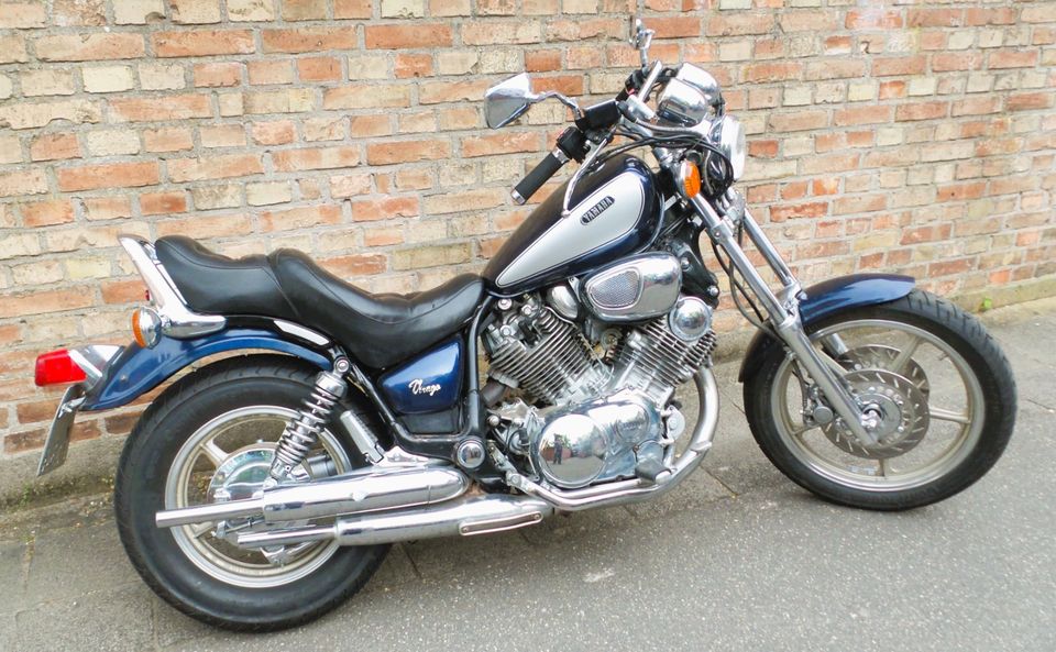 Yamaha XV750 Virago 4FY Blau Chopper auch Tausch MZ Simson Jawa in Mainz