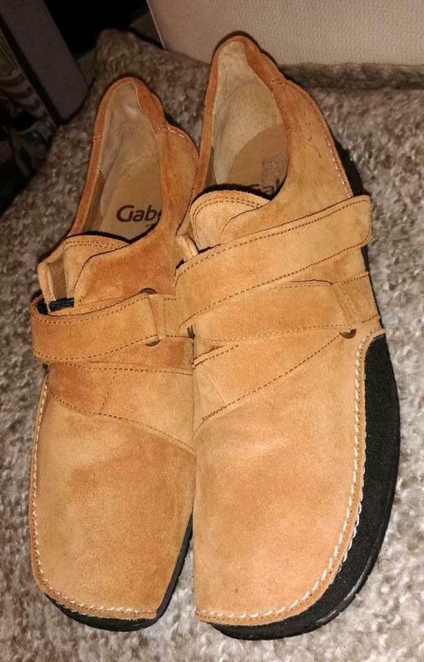 Gabor Jollys Wildleder Schuhe, Gr 38, Klettverschluss, orange-€40 in Berlin