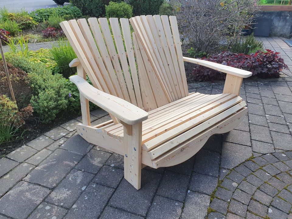 Adirondack Chair Stuhl Bank Gartenstuhl Deckchair  Lärche Holz in Balve