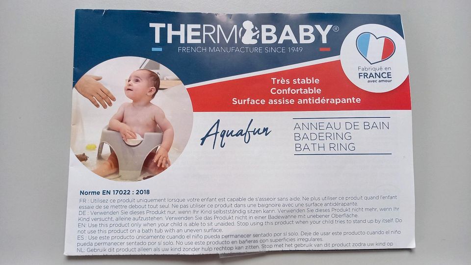 Thermobaby Badering / Badesitz grau in Flöha 