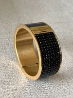 Original Swarovski Armband/Armreif, Kristall/Leder/Schwarz Niedersachsen - Syke Vorschau