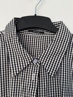 Opus Hemdbluse Gr. 40 L Bluse Vichy schwarz weiß Elasthan Niedersachsen - Schwülper Vorschau