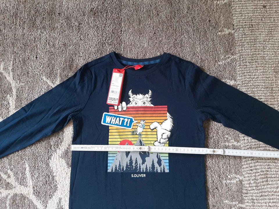 Langarmshirt von s.Oliver, Yeti, Gr. 116, neu in Jüchen