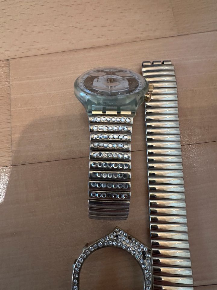 Swatch Uhr Vintage Besondere Uhr Sammler Gold Glitzer in Karlsruhe