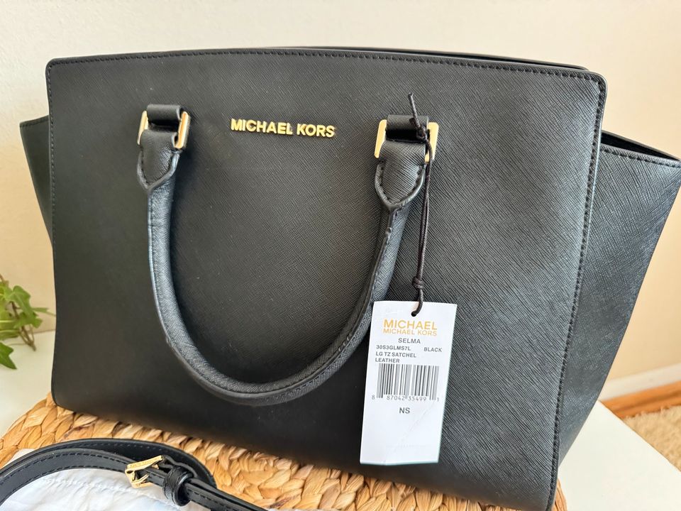 ⭐️ MICHAEL KORS Selma Large Handtasche ⭐️ LG TZ • Leder • schwarz in Köln