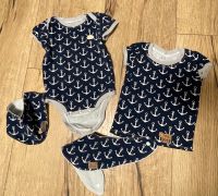 Shirt Body Baby Sommer 74 Anker blau Jungen Handmade Nordrhein-Westfalen - Blankenheim Vorschau