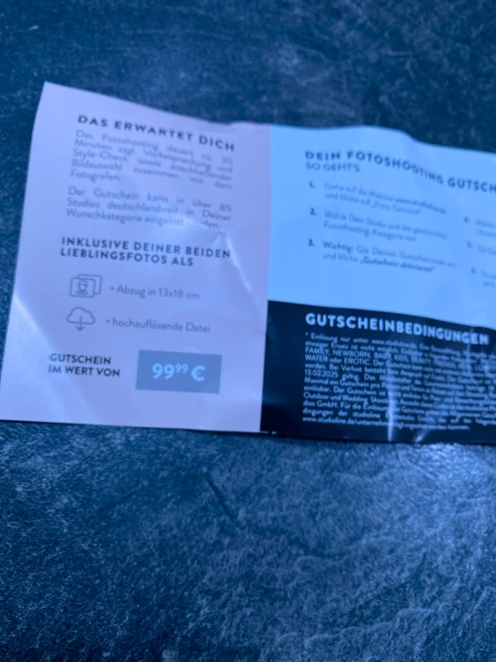 studioline Gutschein - Wert von 100€ in Neuss