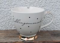 Jumbotasse *Lieblingsmensch* ~ weiß-schwarz-goldfarben ~ NEU! Hessen - Schaafheim Vorschau