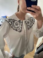 Bluse mit Broderie Anglaise, Shirt mit gemustertem Kragen von HM Hamburg-Nord - Hamburg Winterhude Vorschau