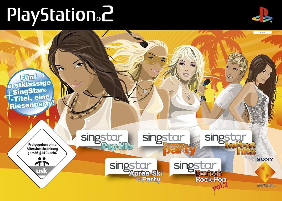 5 +1 DVD Sing Star Multipack für PlayStation2 in Harxheim