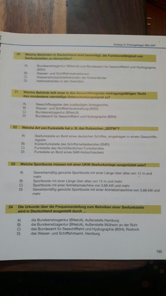 Übungskarten,Bücher,CD für Funk (SRC), SSS und SHS in Mainleus