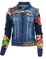 Desigual Damen Jeansjacke trifft florales Strickmuster Gr. L Berlin - Mitte Vorschau