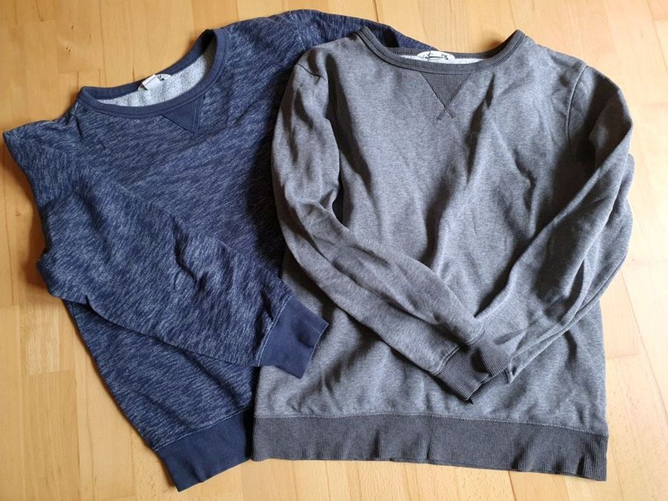 6 EUR 2 Pullover Pullis Sweatshirts H&M blau grau 158 in Hannover