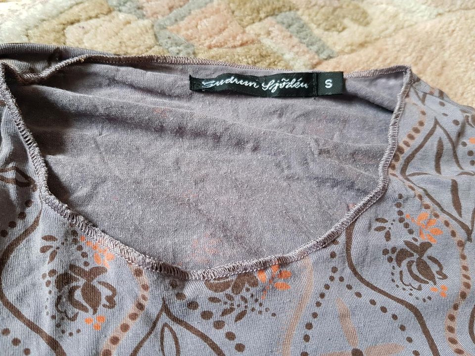 ❤ Tunika T-Shirt Gudrun Sjöden gr. S violett gemustert in Pulsnitz