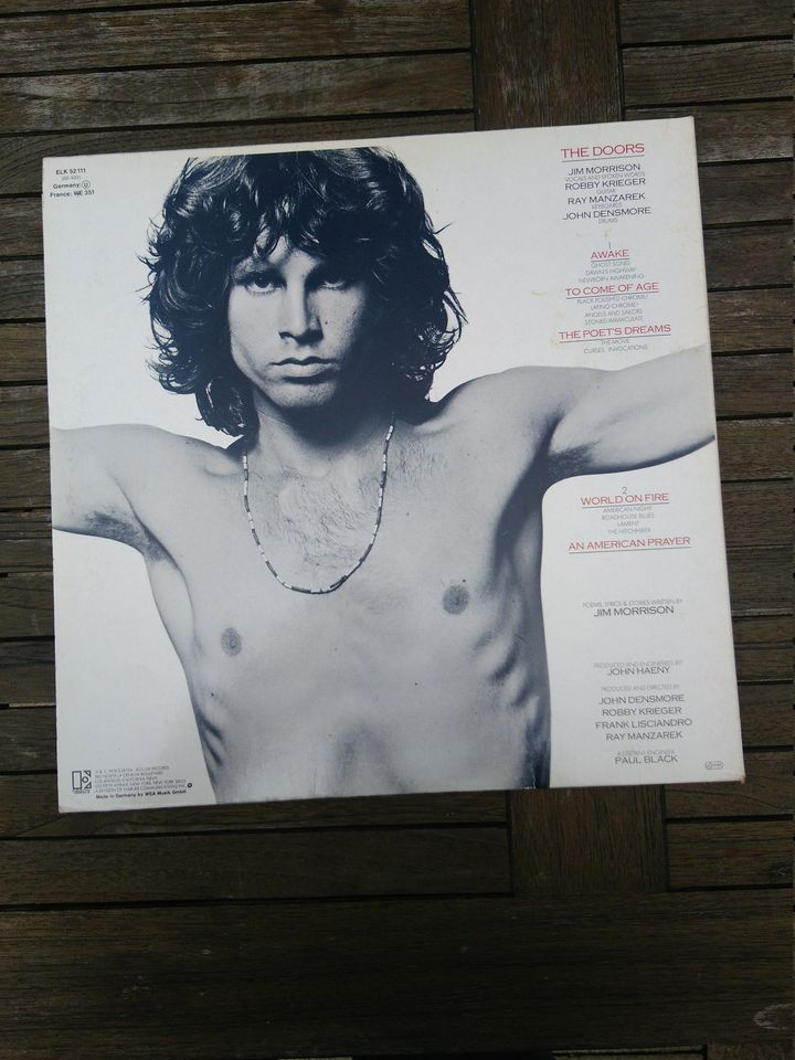 LP Jim Morrison Music By The Doors (An American Prayer) in Kriftel