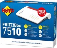 AVM FRITZ!Box 7510 WI-FI 6 Router WLAN 600 MBit/s 2,4GHz Baden-Württemberg - Neudenau  Vorschau