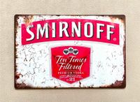 Retro Blechschild Deko Schild Vintage 30x20cm Smirnoff *Neu* Baden-Württemberg - Walddorfhäslach Vorschau