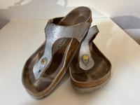 BIRKENSTOCK GIZEH ❤️ WASHED METALLIC SILVER SLIDES FLIP FLOPS 38 Nordrhein-Westfalen - Iserlohn Vorschau