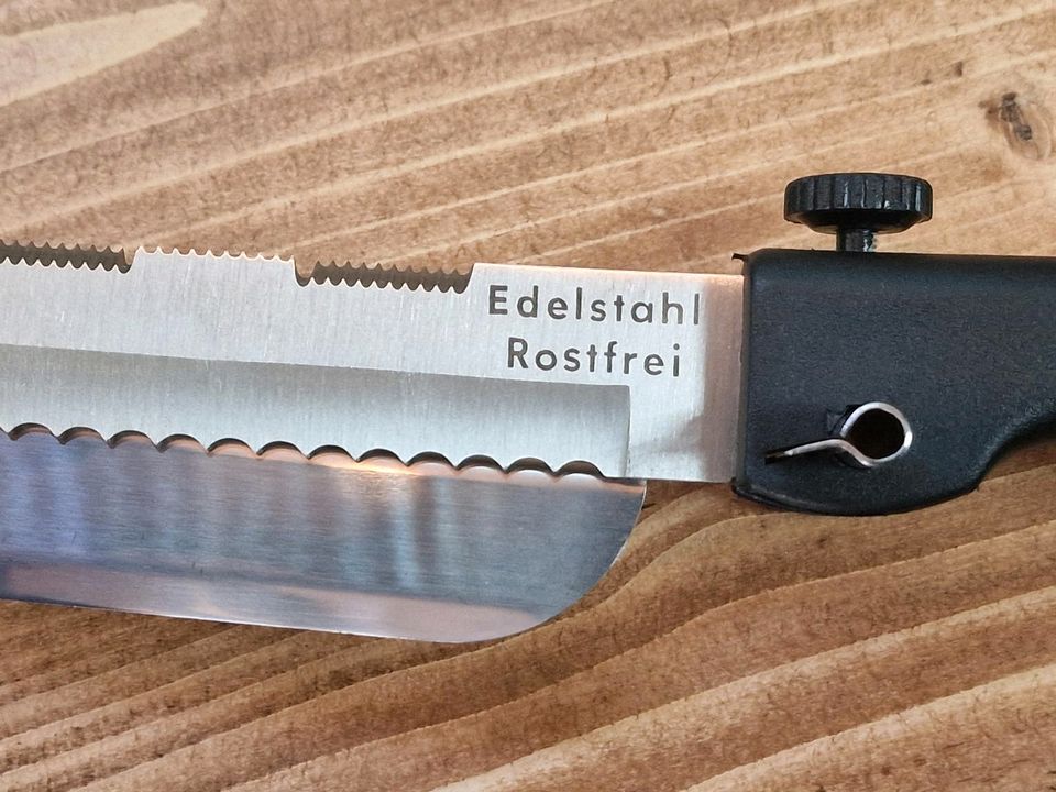 Messer mit Abstandhalter (flexibel einstellbar), Edelstahl in Düsseldorf