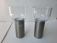 Set 2 Teelicht-Halter aus Metall mit Glas Einsätzen vintage Wandsbek - Hamburg Volksdorf Vorschau