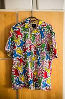 Keith Haring Hemd kurzarm bunt H&M M trash 80er gay Bielefeld - Schildesche Vorschau