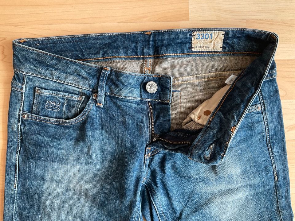 Jeans von G-Star Raw 3301, Größe: 29/32, blau, wie neu in Petersberg